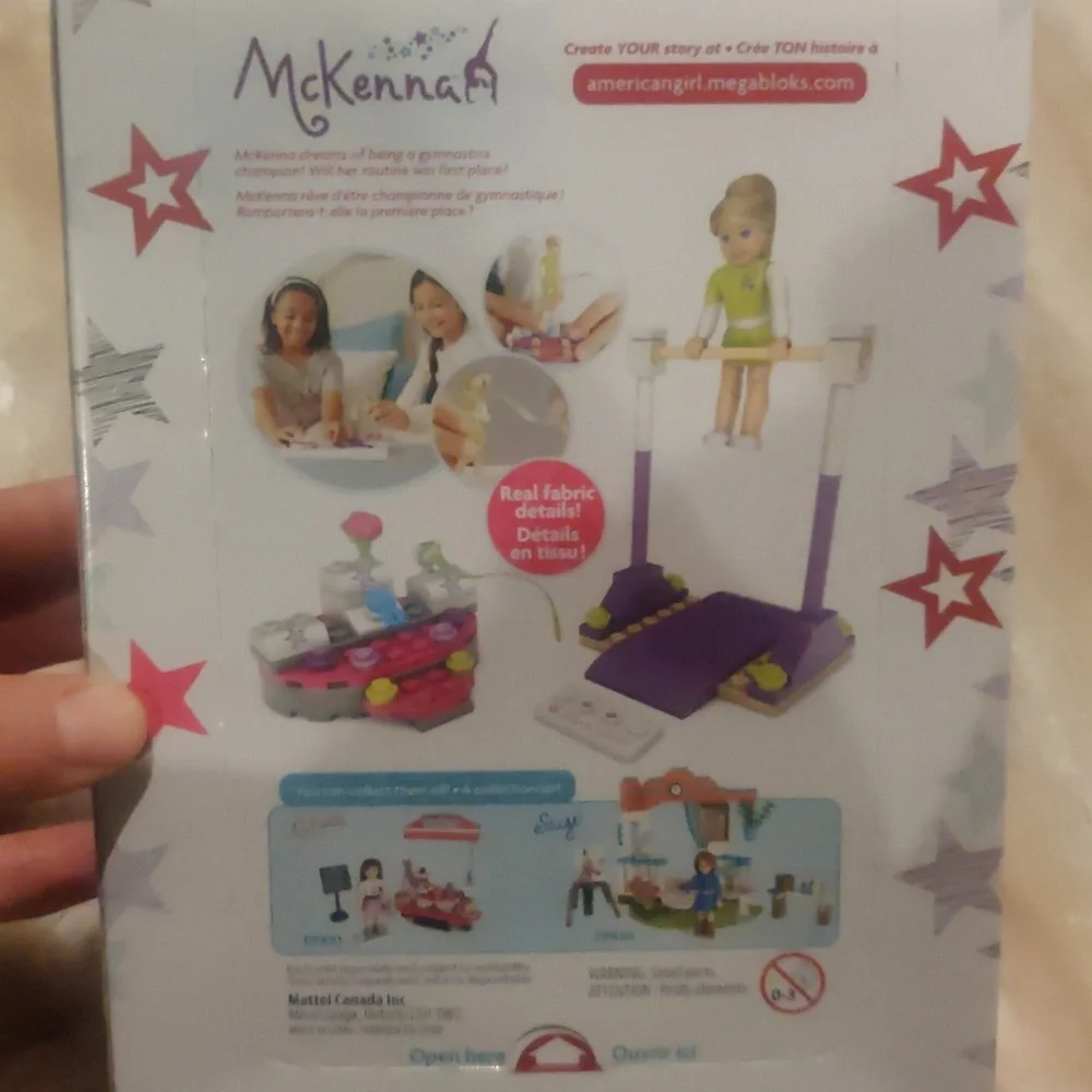 New!American girl McKenna's gymnastic training 81 pieces mega blocks Y2K Cottage